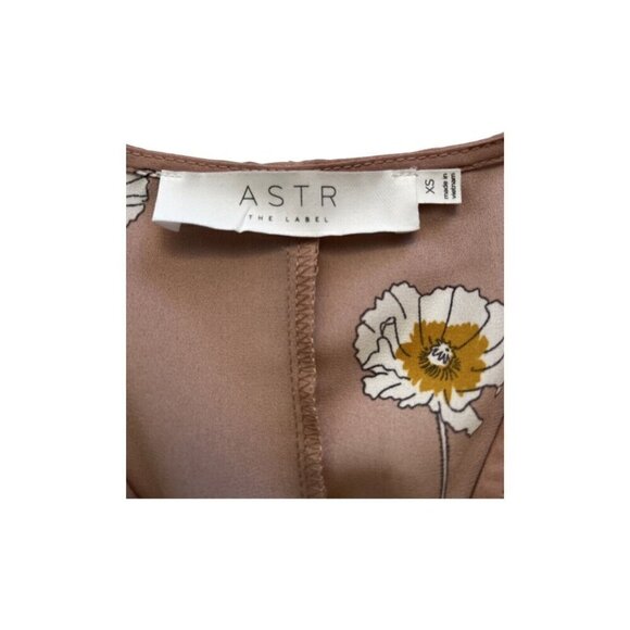 ASTR The Label AT15181-003 Drape Front Long Sleeve Floral Bodysuit Size XS - Picture 5 of 10